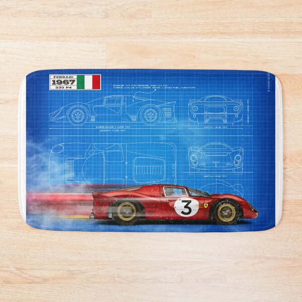 Item preview, Ferrari 330 P4 Blueprint designed and sold by Theodor Decker.
