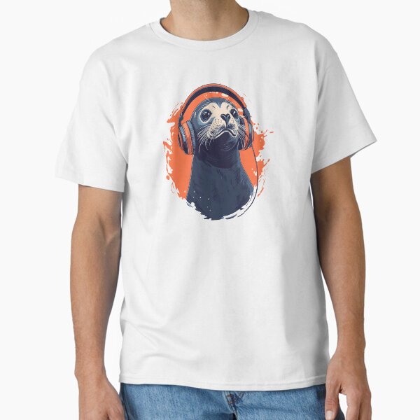 Item preview, seal with headphones designed and sold by DerSenat.