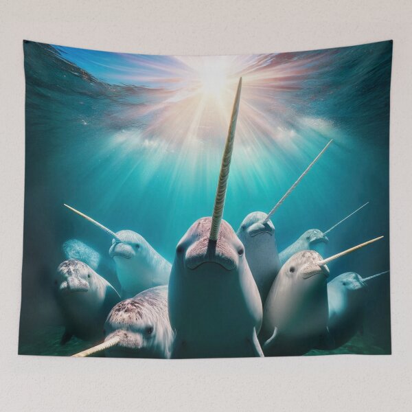 Item preview, Group of Narwhales designed and sold by Eric Nagel.