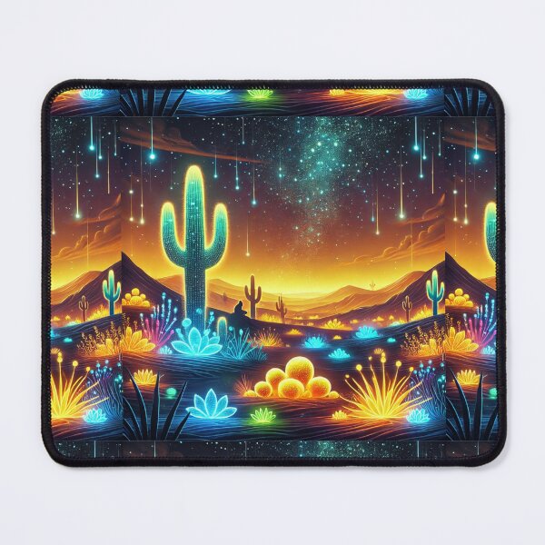 Item preview, The Glowing Desert: A Neon Oasis Beneath the Stars designed and sold by Meta2Physical.