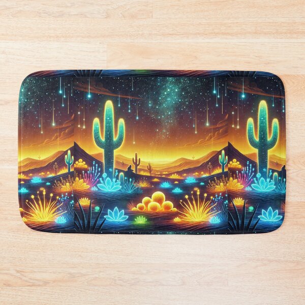 Item preview, The Glowing Desert: A Neon Oasis Beneath the Stars designed and sold by Meta2Physical.