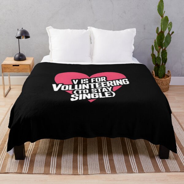 Item preview, V Is For Volunteering Funny Valentine designed and sold by HeadTurningArt.