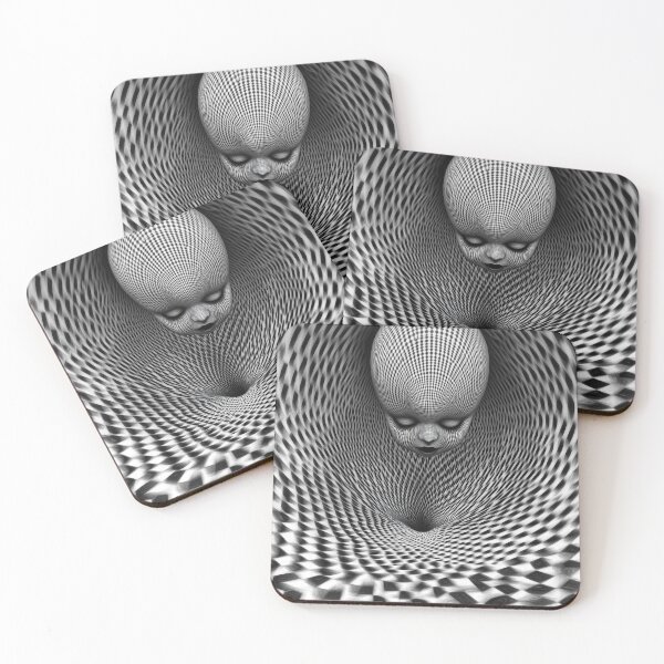 Item preview, Surreal Doll Head optical illusion design. designed and sold by Shoot-The-Moon.