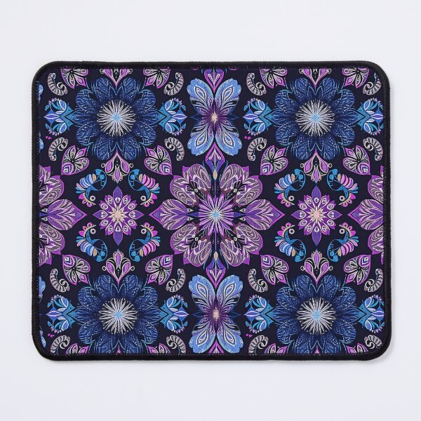 Item preview, Elegant Brinjal Color Flower Pattern Design for Fabric, Wallpaper, and Home Decor Projects designed and sold by designdukan.