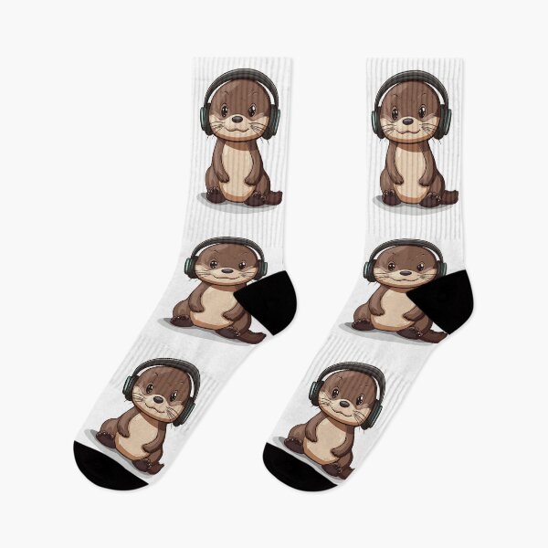Item preview, Otter with headphones designed and sold by DerSenat.