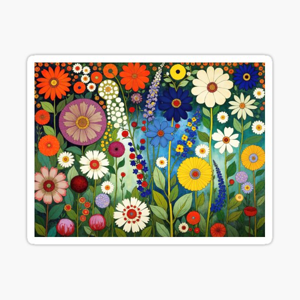 Item preview, Flower Garden Gustav Klimt designed and sold by maniacfitness.