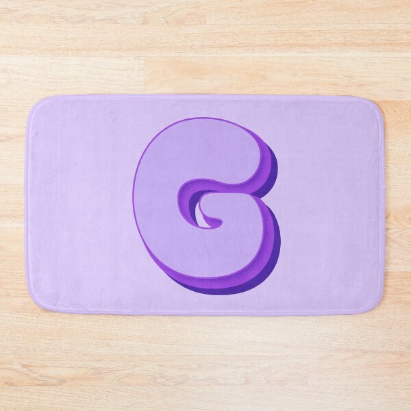 Item preview, Charming Retro Letter G - Personalized Baby Name Design - Cute Vintage Style Typography - Purple & Lilac Colors - Custom Initial G designed and sold by TheIconShop.