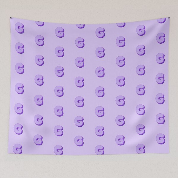 Item preview, Charming Retro Letter G - Personalized Baby Name Design - Cute Vintage Style Typography - Purple & Lilac Colors - Custom Initial G designed and sold by TheIconShop.