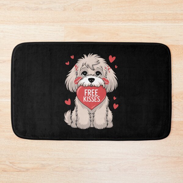 Item preview, Cute Cavapoo Dog Valentines Day Heart Free Kisses designed and sold by FurryHavenPH.