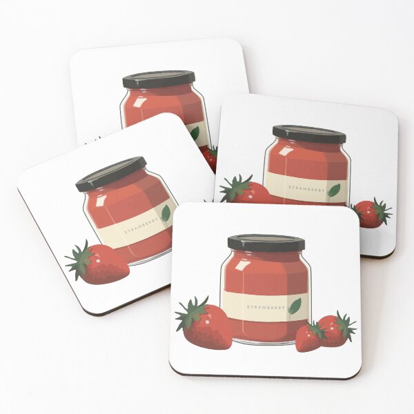 Item preview, Charming jar of strawberry jam designed and sold by CrazySweets.