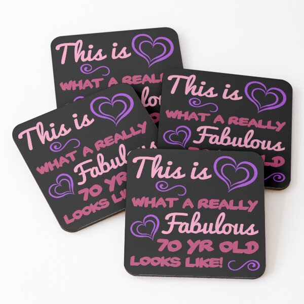 Item preview, Fabulous 70th Birthday For Women designed and sold by thepixelgarden.