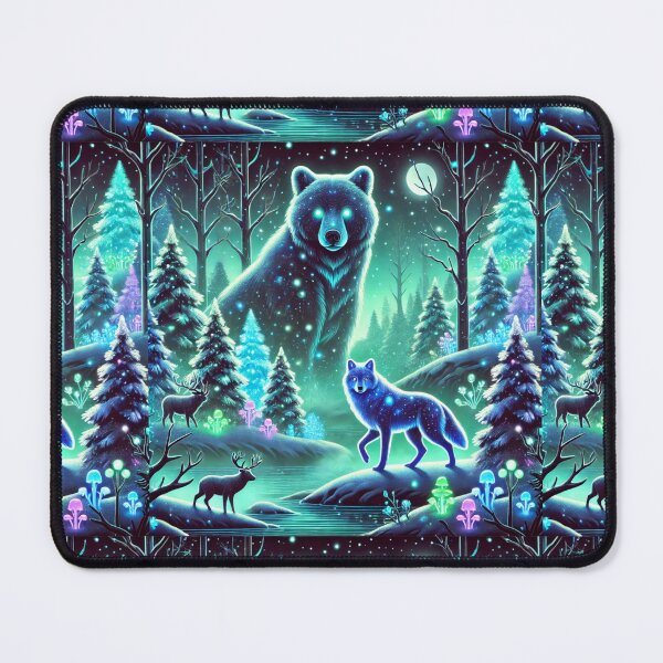 Item preview, The Glowing Forest: A Mystical Realm of Bioluminescent Wildlife designed and sold by Meta2Physical.