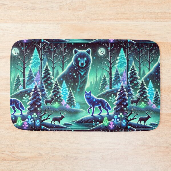 Item preview, The Glowing Forest: A Mystical Realm of Bioluminescent Wildlife designed and sold by Meta2Physical.