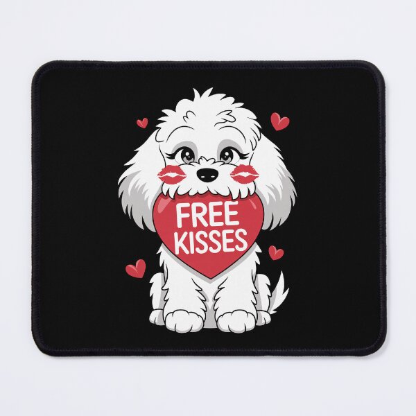 Item preview, Cute Cockapoo Dog Valentines Day Heart Free Kisses designed and sold by FurryHavenPH.