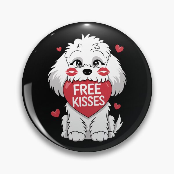 Item preview, Cute Cockapoo Dog Valentines Day Heart Free Kisses designed and sold by FurryHavenPH.