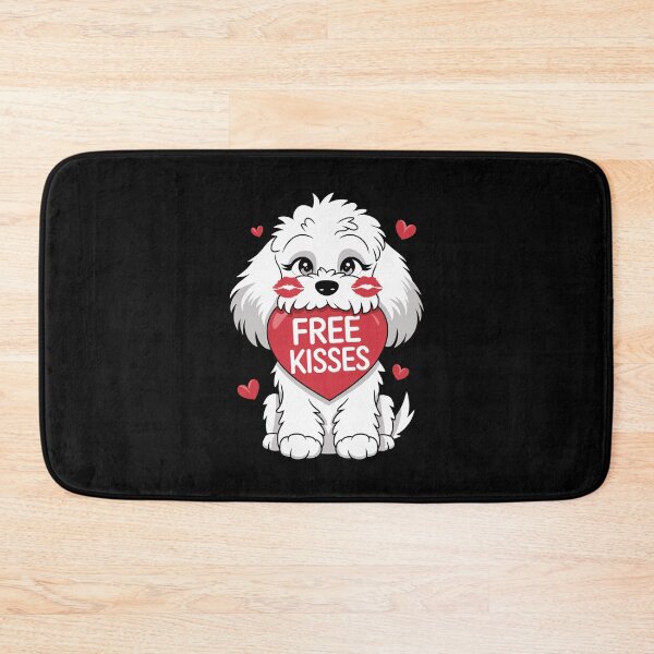 Item preview, Cute Cockapoo Dog Valentines Day Heart Free Kisses designed and sold by FurryHavenPH.