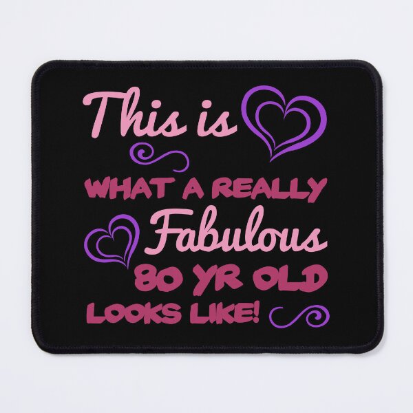 Item preview, Fabulous 80th Birthday For Women designed and sold by thepixelgarden.