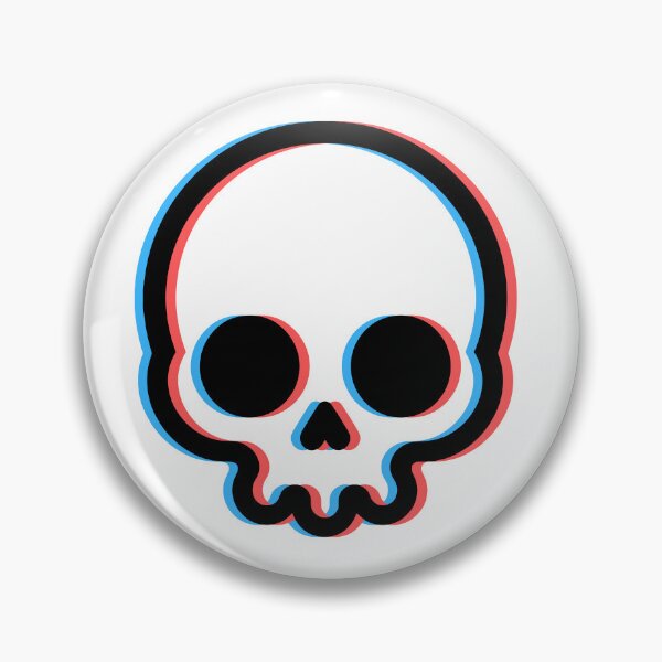 Item preview, Bold 3D Anaglyph Skull Design designed and sold by LipsLab.