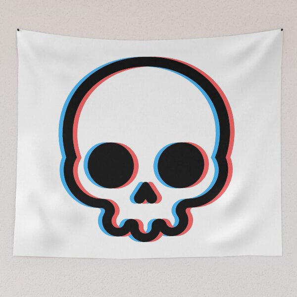 Item preview, Bold 3D Anaglyph Skull Design designed and sold by LipsLab.