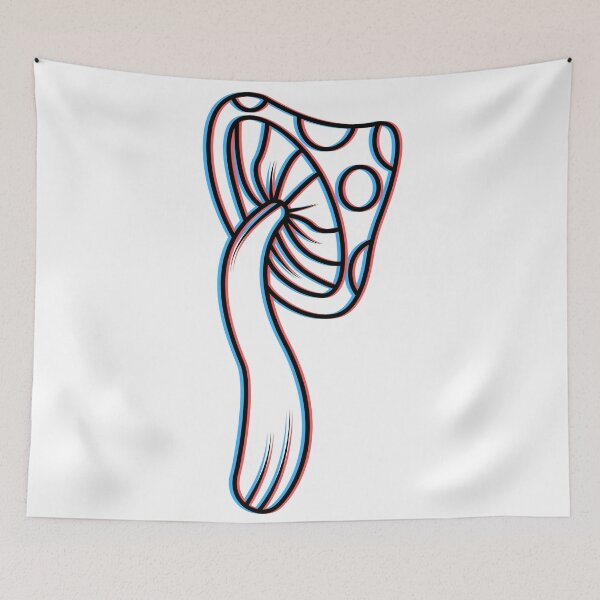 Item preview, Trippy 3D Anaglyph Mushroom designed and sold by LipsLab.