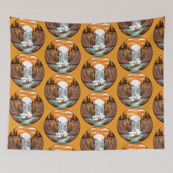 Item preview, waterfall at sunset designed and sold by ericrautenbach.