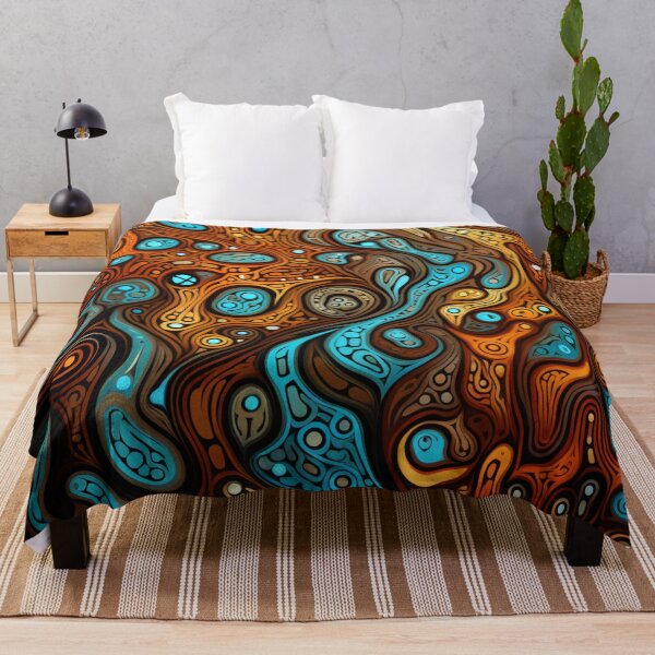 Item preview, Aboriginal Inspired Dot Art - Underground Water designed and sold by GrinGalore.