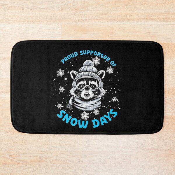 Item preview, Proud Supporter of Snow Day - Cozy Winter Design with Snowflake and Raccoon designed and sold by Dot1001.