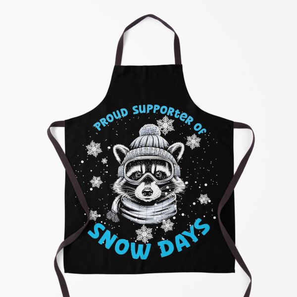 Item preview, Proud Supporter of Snow Day - Cozy Winter Design with Snowflake and Raccoon designed and sold by Dot1001.
