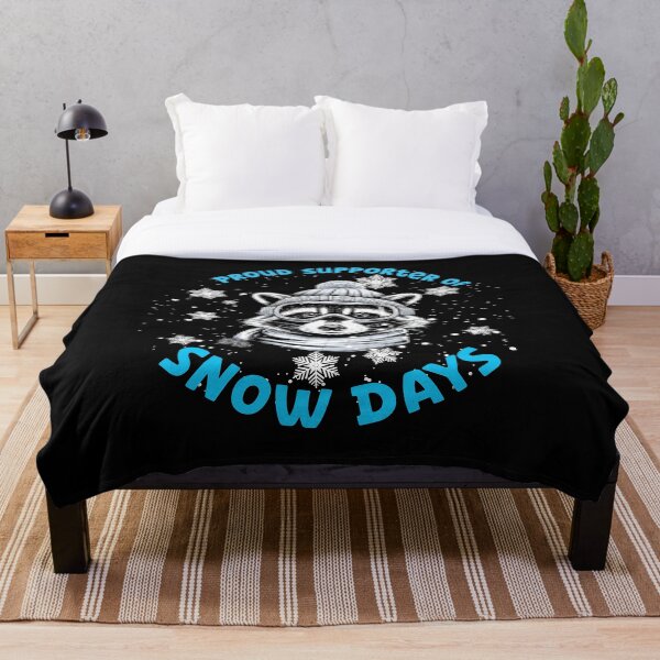 Item preview, Proud Supporter of Snow Day - Cozy Winter Design with Snowflake and Raccoon designed and sold by Dot1001.