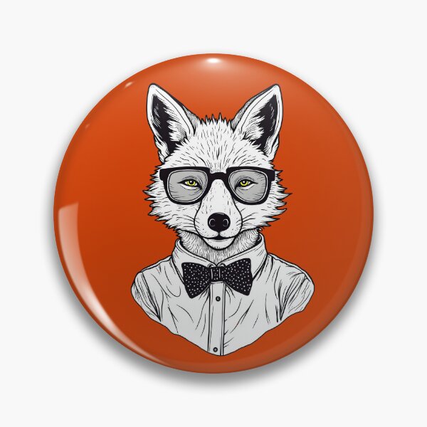 Item preview, Funny Hipster Fox with Bow Tie and Glasses Design designed and sold by MindWind.