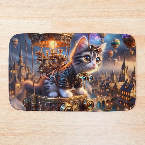 Item preview, Steampunk Adventure Kitten designed and sold by m-y-A-I-A-R-T-.