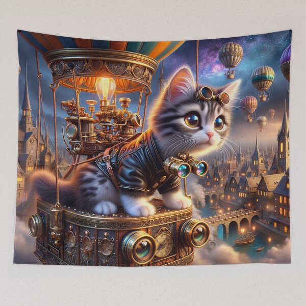 Item preview, Steampunk Adventure Kitten designed and sold by M-Y-A-R-T-.