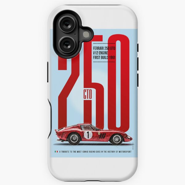 DEATH NYC DB18 アートポスター フェラーリ250 Ferrari 1963 Ferrari 250 GTO Pixel Art Poster 🏁 Vintage Art Print
