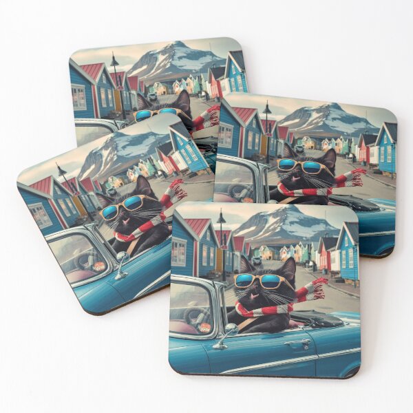 Item preview, Cat on tour - I love Greenland! - Nuuk designed and sold by lavka-xd.