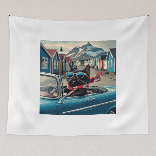 Item preview, Cat on tour - I love Greenland! - Nuuk designed and sold by lavka-xd.