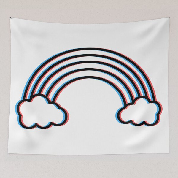 Item preview, 3D Anaglyph Rainbow in the Clouds designed and sold by LipsLab.