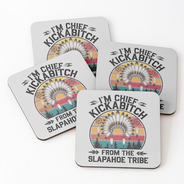 Item preview, Vintage Native American Humor - Chief Kickabitch Slapahoe Tribe Design designed and sold by love3617.