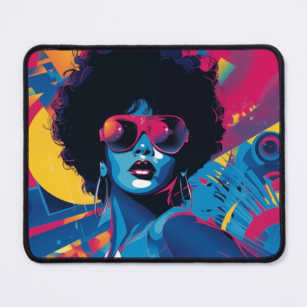 Item preview, Djovan - Afro Glamour Pop Art Portrait in Vibrant Colors designed and sold by djovan.