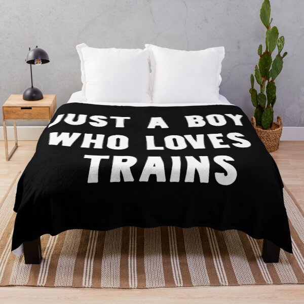 Item preview, Just A Boy Who Loves Trains Funny Train Lover designed and sold by RareBunny.