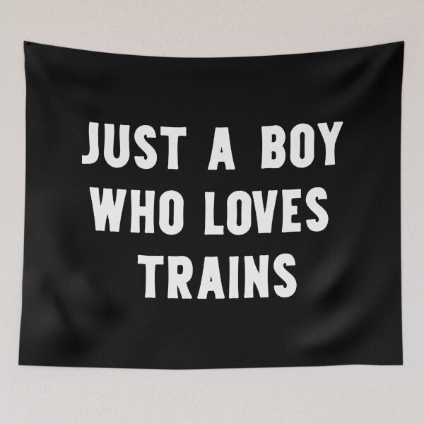 Item preview, Just A Boy Who Loves Trains Funny Train Lover designed and sold by RareBunny.