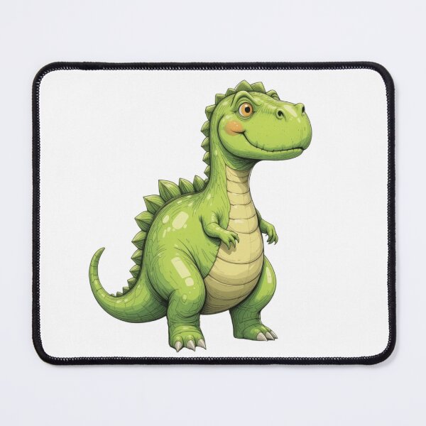 Item preview, Whimsical Green Dinosaur – Funny Hand-Drawn Art designed and sold by RelaxMusic.