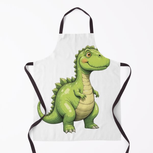 Item preview, Whimsical Green Dinosaur – Funny Hand-Drawn Art designed and sold by RelaxMusic.