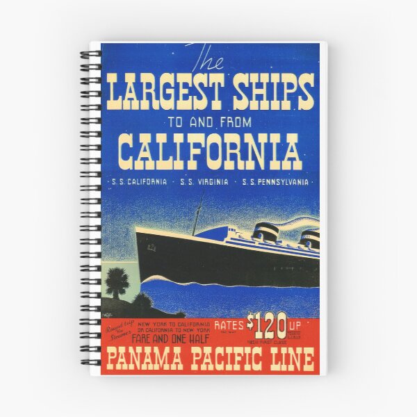 Item preview, California By Ship - Travel Poster designed and sold by ExpressingSelf.