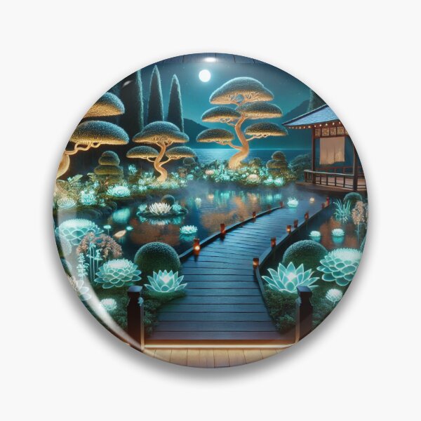 Item preview, The Glowing Zen Garden: A Tranquil Oasis of Light and Serenity designed and sold by Meta2Physical.