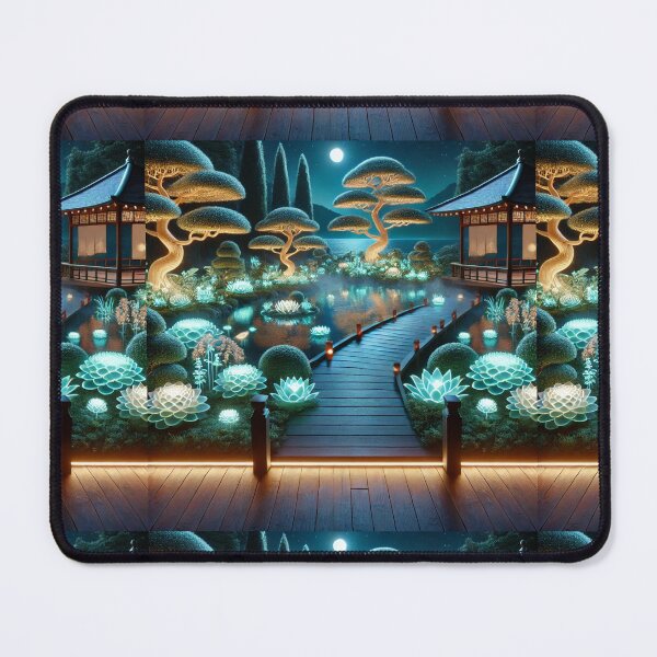 Item preview, The Glowing Zen Garden: A Tranquil Oasis of Light and Serenity designed and sold by Meta2Physical.