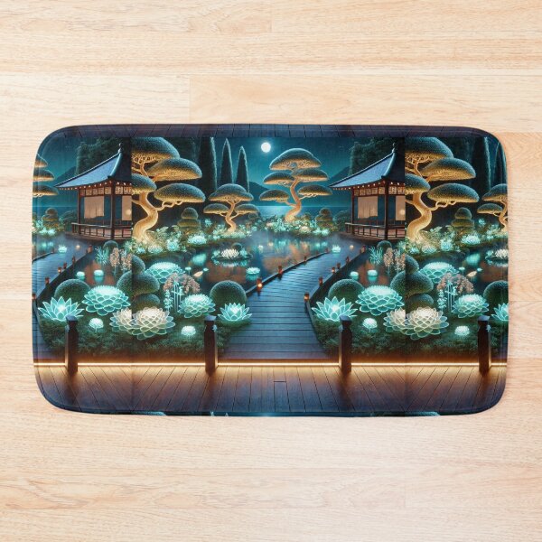 Item preview, The Glowing Zen Garden: A Tranquil Oasis of Light and Serenity designed and sold by Meta2Physical.