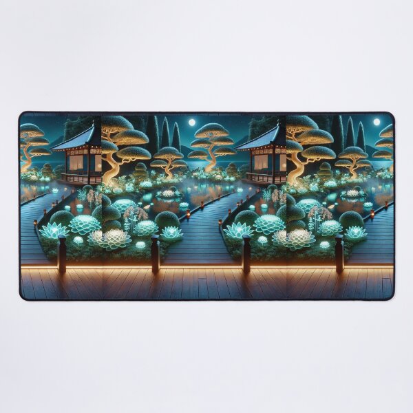 Item preview, The Glowing Zen Garden: A Tranquil Oasis of Light and Serenity designed and sold by Meta2Physical.