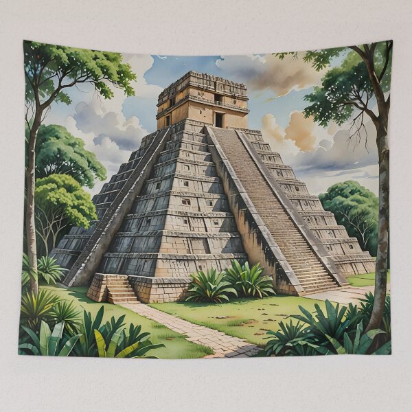 Item preview, Uxmal Mayan Ruins: The Pyramid of the Magician in Mexico designed and sold by LSVart.