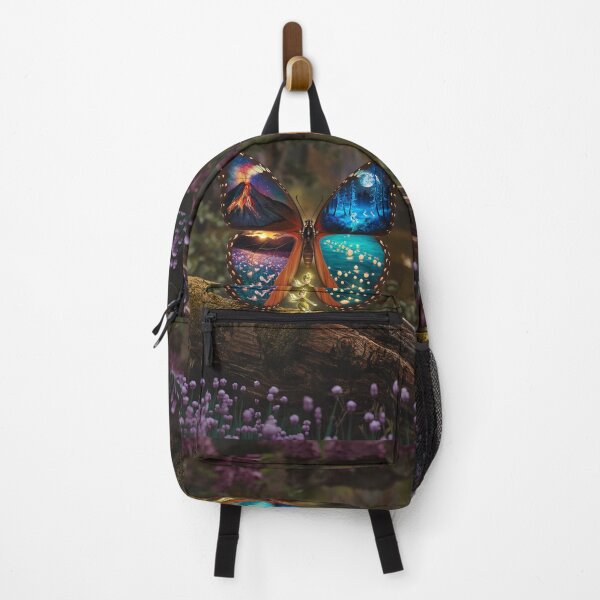 Item preview, Enchanted Butterfly Fantasy Landscape Art designed and sold by ZetaDream.
