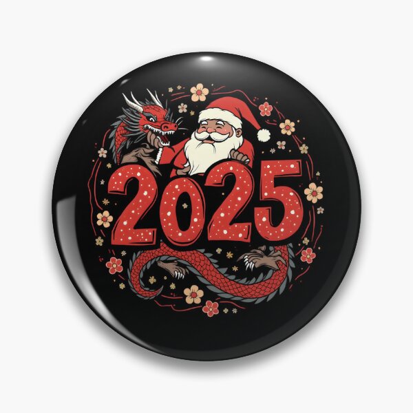 Item preview, 2025 New Year Artwork: Santa Claus with Japanese Dragon designed and sold by Nihonify.